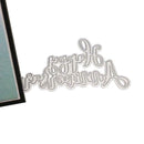 Happy Anniversary Metal Cutting Dies DIY Stamp Paper Card Embossing Decor Craft