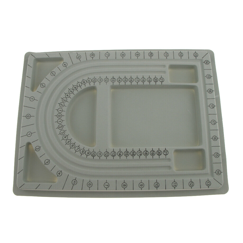 Plastic Flocked Beading Bead Board Bracelet Design Tray Jewelry Making Tools