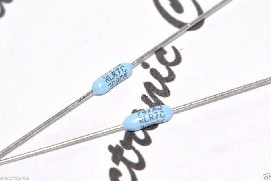 4pcs - RLR7C 121R (121 ohm) 1% 1/4W (0.25W) Metal Film Resistors, Military
