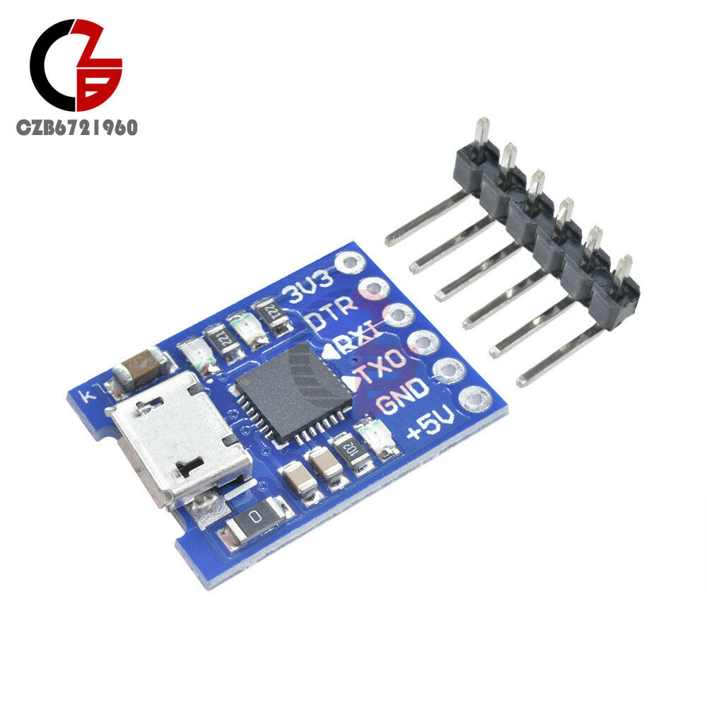 2pcs MICRO USB to UART TTL Module 6Pin Serial Converter CP2102 STC Replace FT232