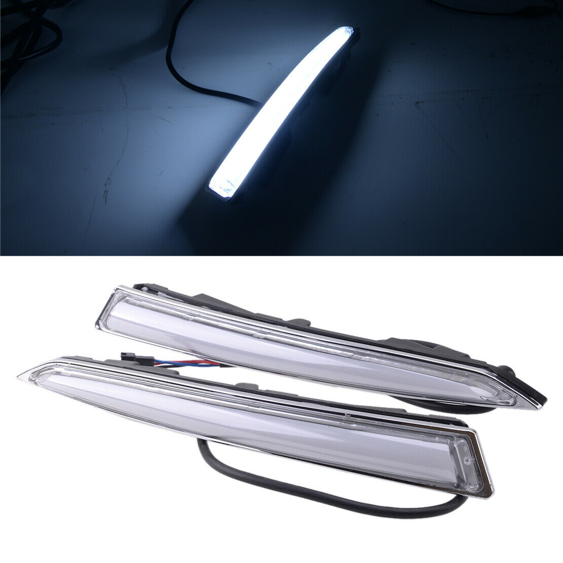 LED Daytime Running Lights DRL Turn Signals Fit for Ford Kuga Escape 2013-16