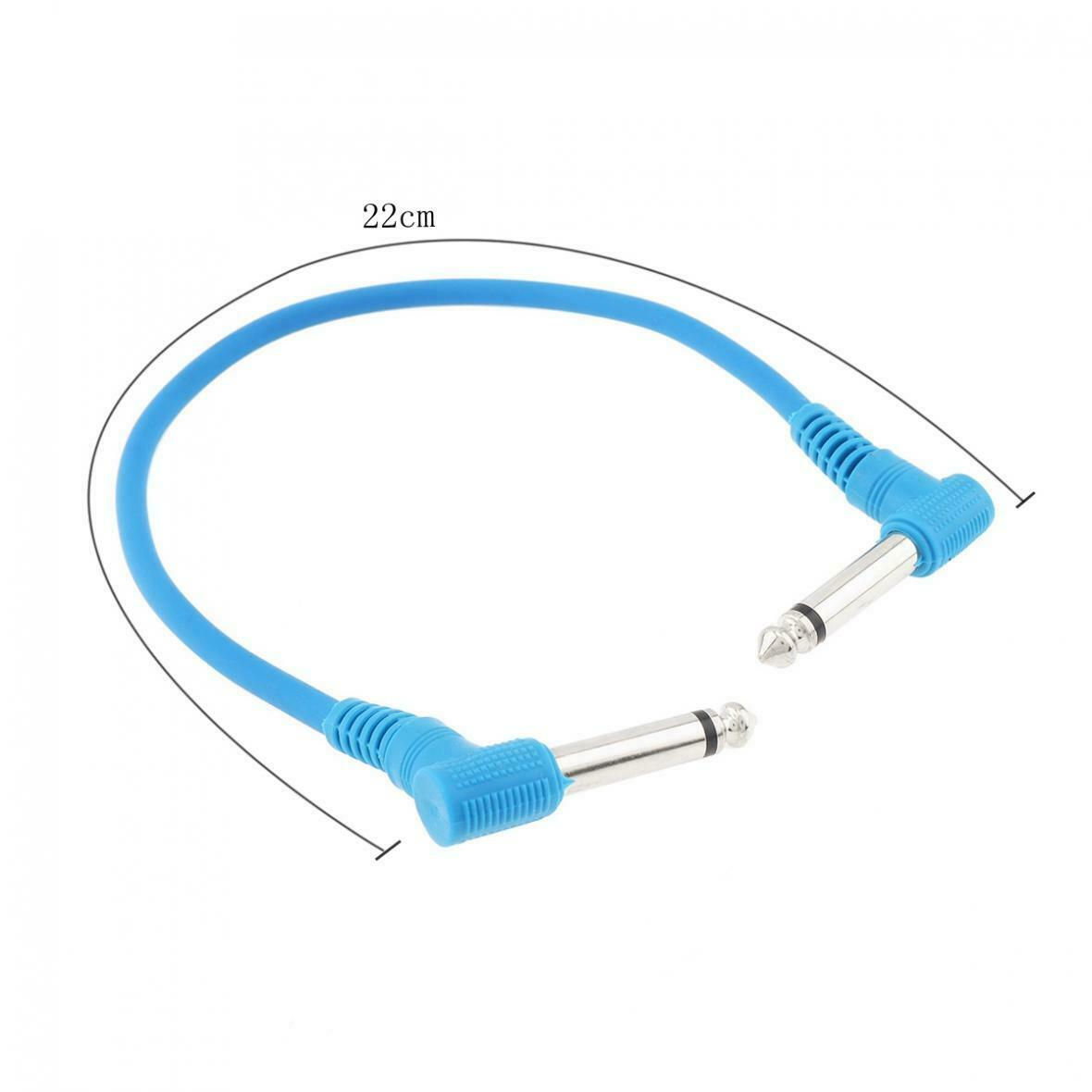6pcs Multicolor Guitar Pedal Cable Effect 22cm Patch Cable