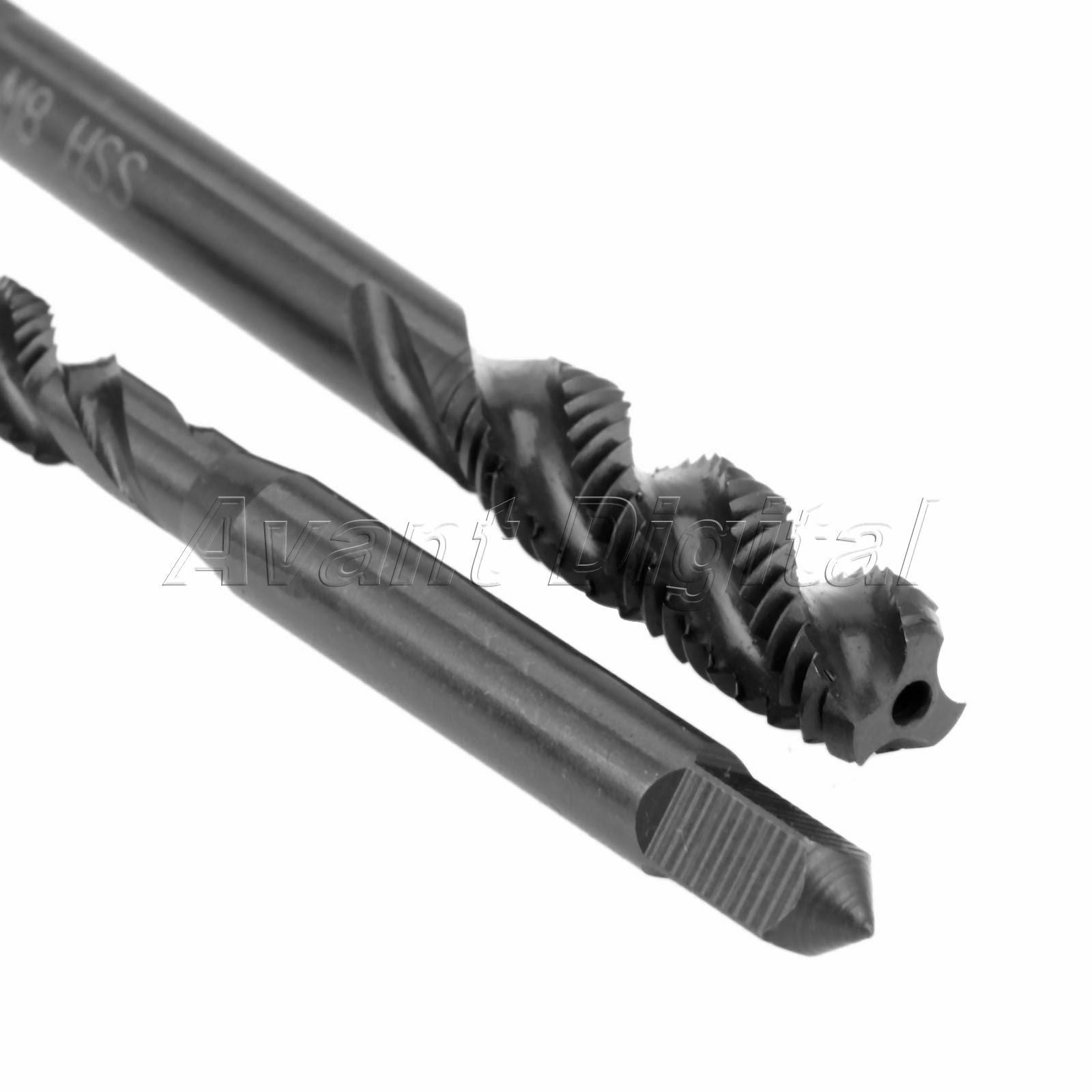 High Quality Metric Spiral Flute Taps Tapping Metalworking Drill Bits 7pcs/set