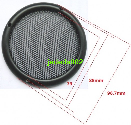 1pcs 3.5"inch Car speaker grilles All metal horn net cover Car Audio Grills part
