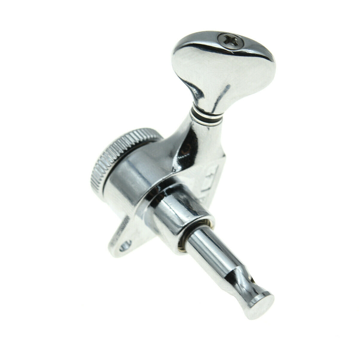 6 Inline 18:1 Gear Ratio Guitar Locking Tuners Machine Heads Tuning Keys Chrome