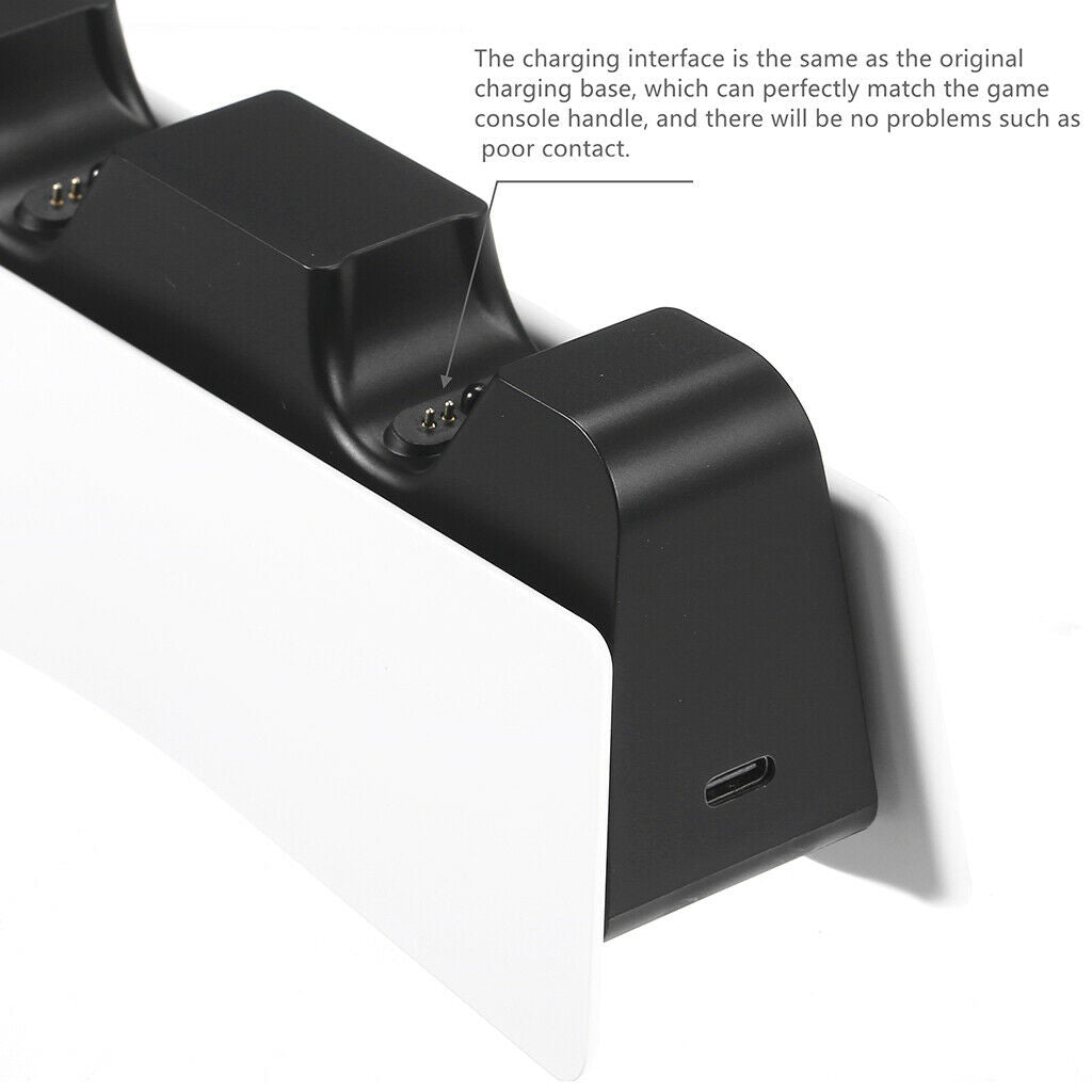 Controller Charger Station with LED Indicator For PS5 Controllers Gamepads
