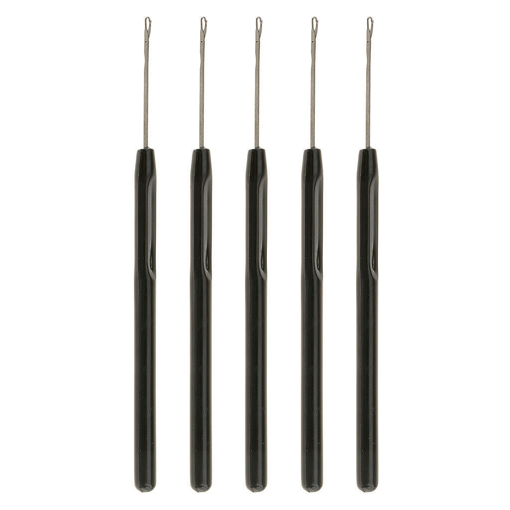10 Salon Pulling Hook Loop Needle Tools for Micro  Hair Extensions Braid