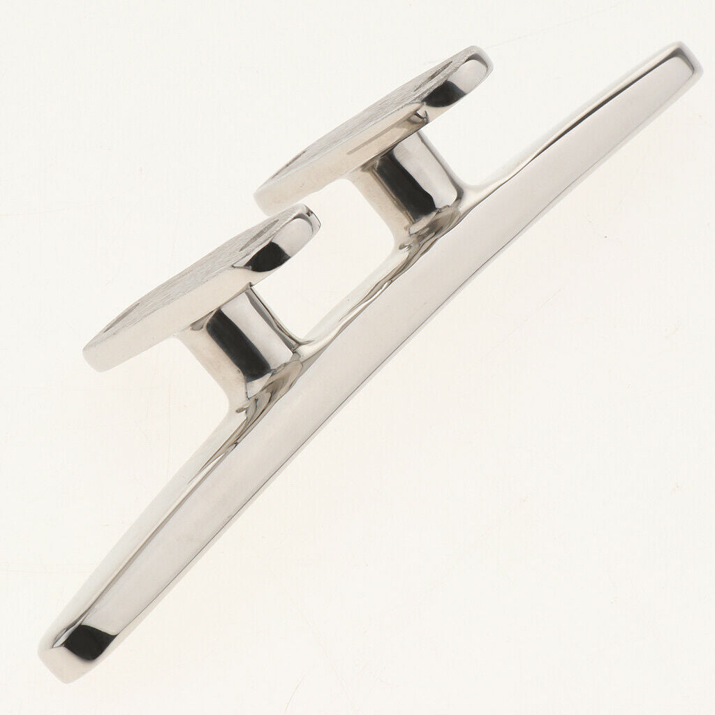Marine 316 Stainless Steel Heavy Duty Hollow Base Boat Cleat 6"