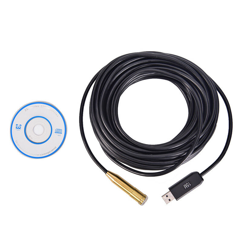 Pipe Inspection Camera Endoscope Video15m/50 Ft Sewer`Drain CleanerWaterproo FG