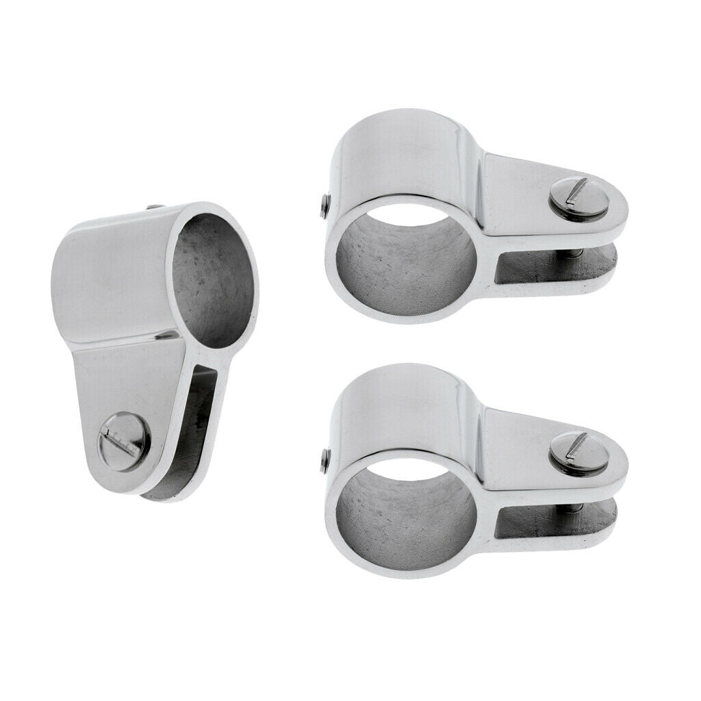 3 Pieces 22mm Marine Boat Bimini Top Fitting Jaw Slide with Strong 316 Stainless