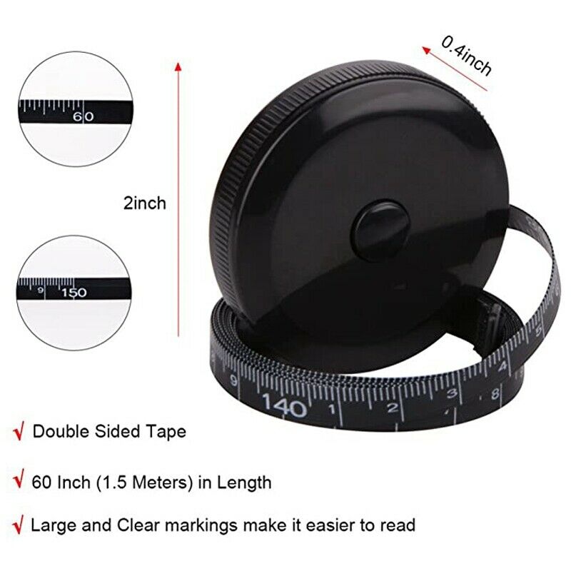 1X(2Pcs Tape Measure the Measu Tape for Body Size Measurement and Small Sewing6)