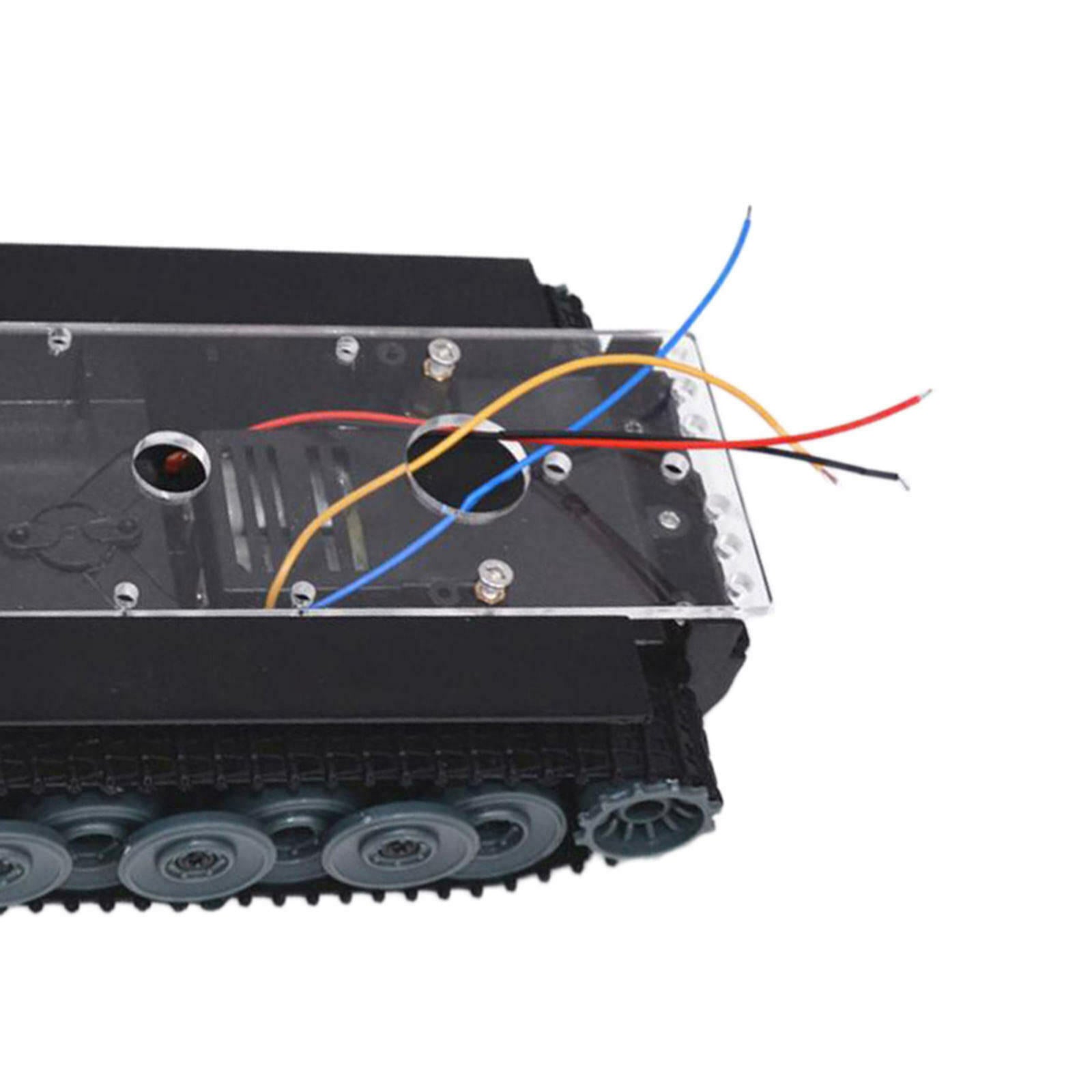 Acrylic 1:32 RC Tank Chassis Kit Crawler Track Electronic Robotics Kit
