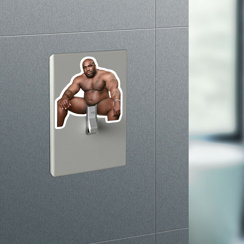 Fun creative Barry wood character spoof stickers bathroom wall home decoratiBDA