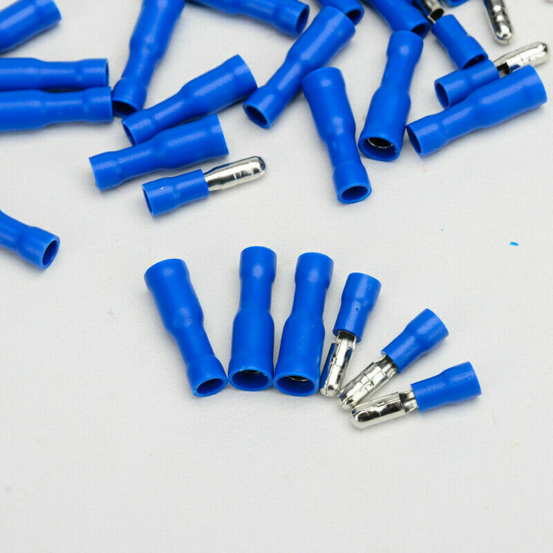 Red/Blue Pcs Heat Shrink Bullet Female Male Wire 16-22WAG Connector Crimp Termin