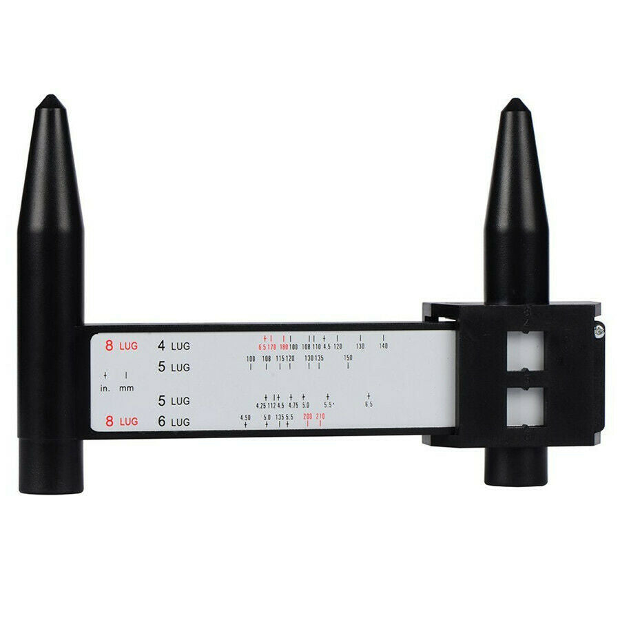 Wheel Rim Bolt Pattern Measure Gauge Tool Common 4 5 6 8 Lug Car Truck PCD Ruler