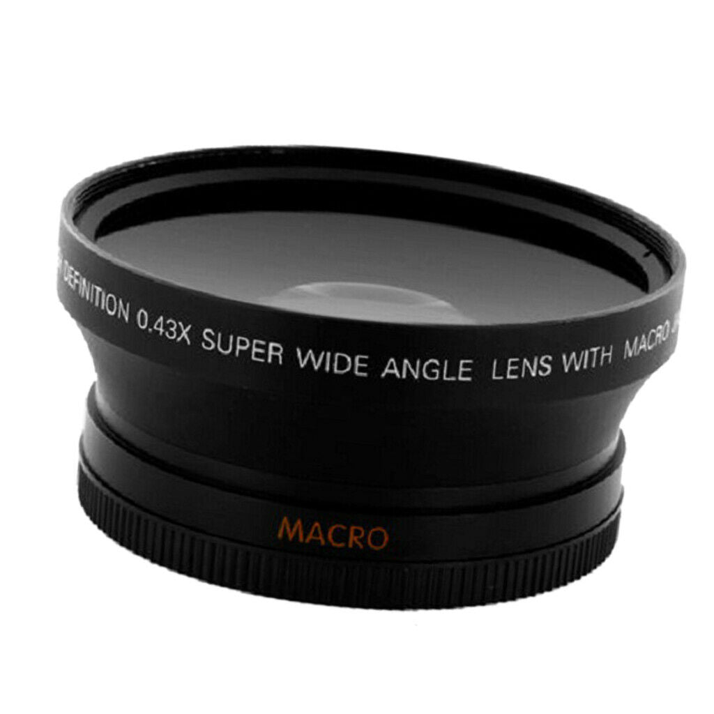 52mm 0.45x HD super wide angle lens with macro for Canon EOS 70D 60D 7D