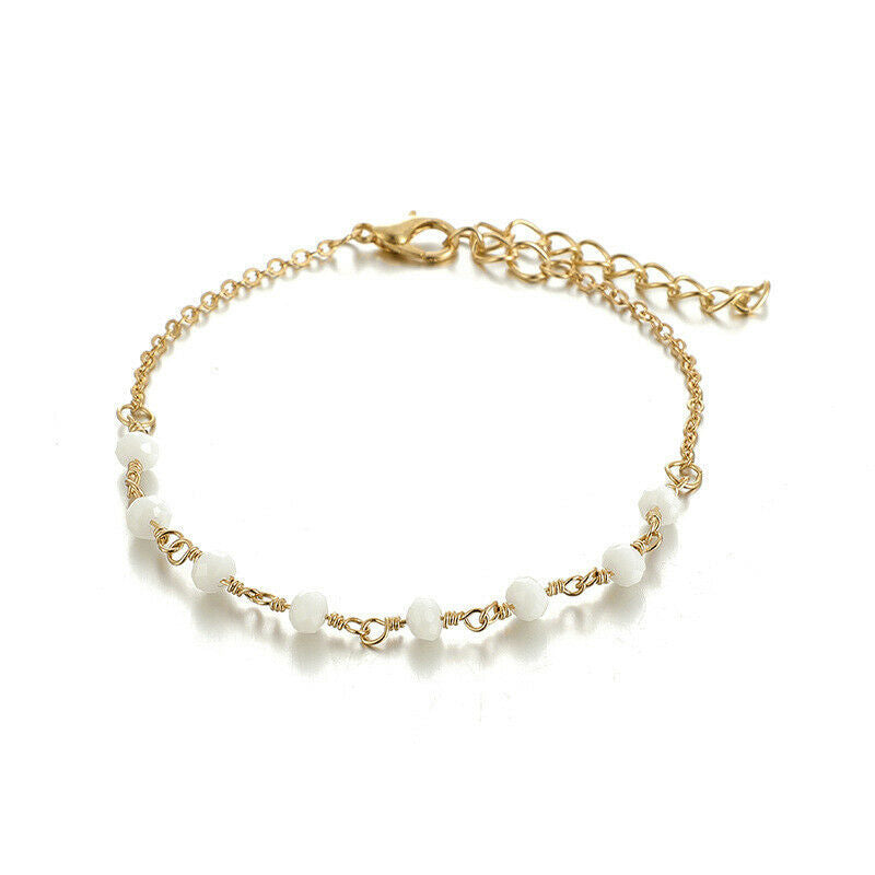 5 flower hollow arrow leaves Women Tassels Leaves Circular Chains Bangle .l8