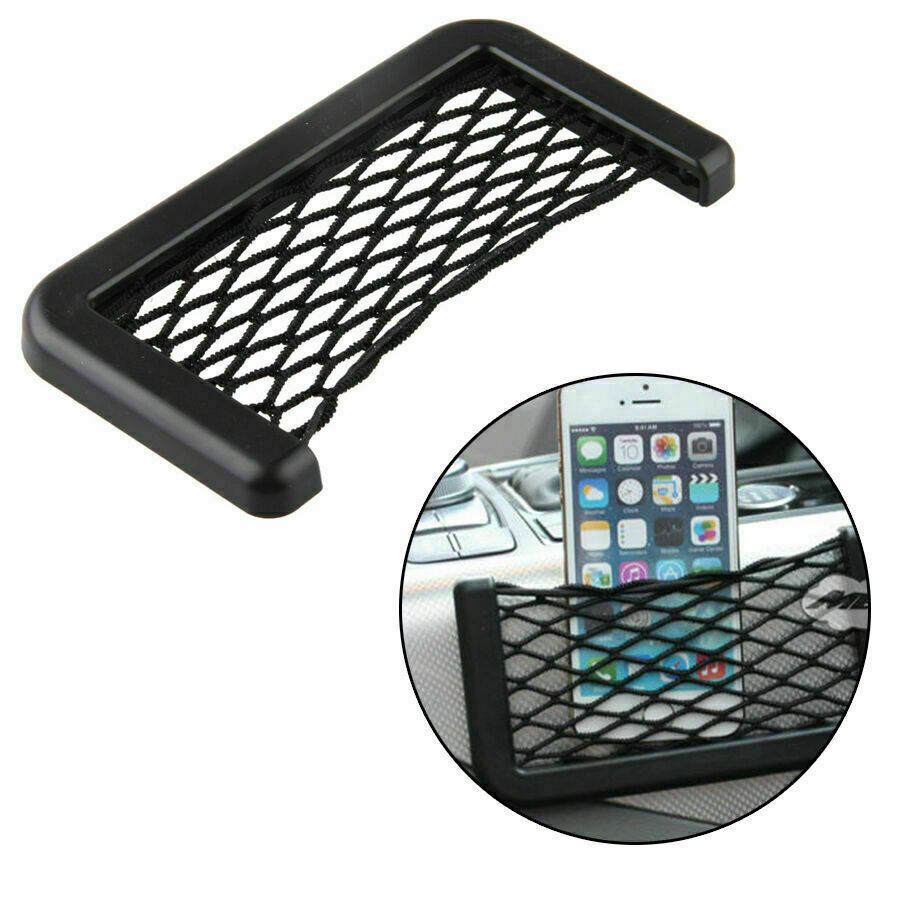 4X Universal Car Truck Seat Back Net Storage Bag Phone Holder Pocket Organizer