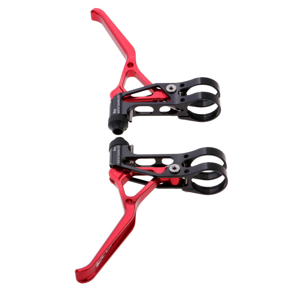 1 Pair Lightweight Bike Handlebar V Brake Levers Hand Brake Levers  Red
