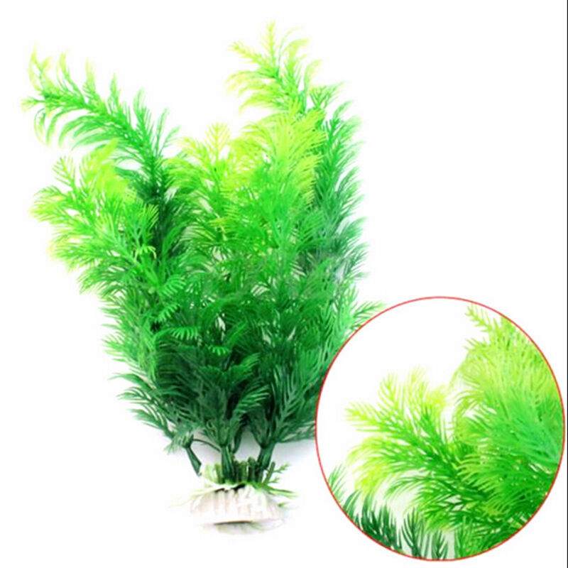 30cm High Artificial Fish Tank Water Plants Aquarium Decor Ornament Plast.l8