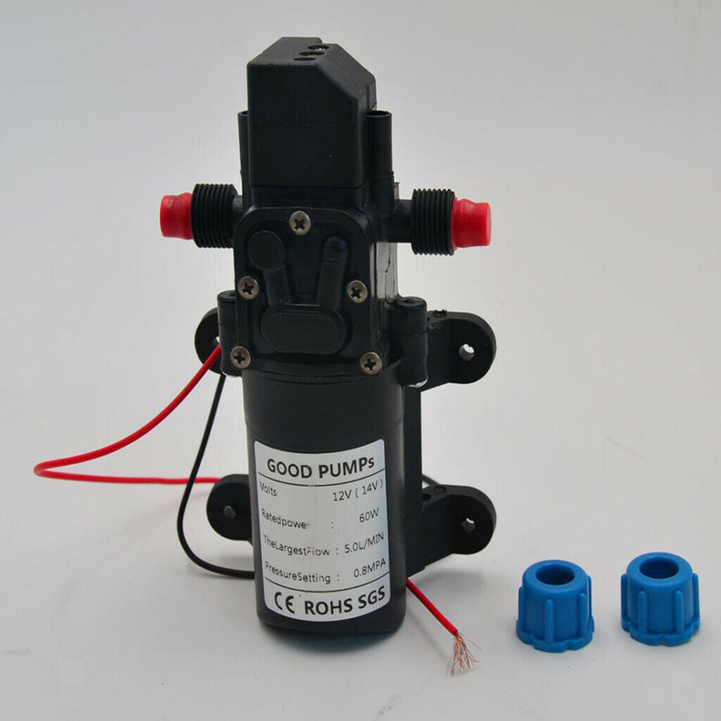 1 Pack 60W Mini Micro Diaphragm Pressure Water Pump Automatic 5L/min new
