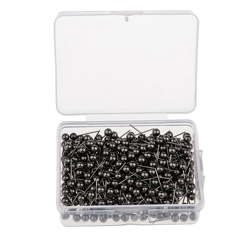 400pcs Push Pins 0.16 inch Metallic Round Head with Stainless Steel Point For