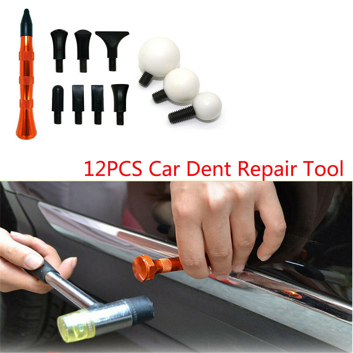 For Vapor Dent Repair Tool 12PCS Alloy Flattening Pen and Ball-Point pent Tool
