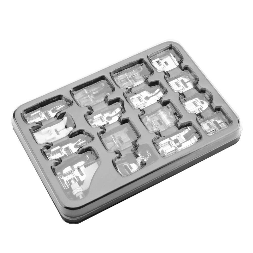 16Pcs Sewing Machine Presser Foot Feet Kit Domestic Tool Set For Brother Singer