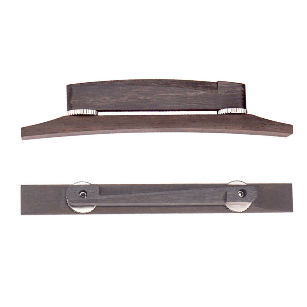 Adjustable Jazz Guitar Bridge for Hollow Semi Hollow Guitar Replacement DIY
