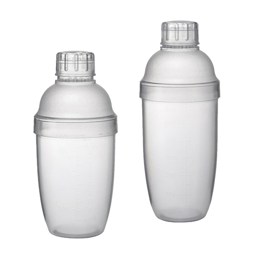 2 Pcs Bar Cocktail Shaker 530ml/18oz 700ml/24oz Wine Mixer Bareware Set