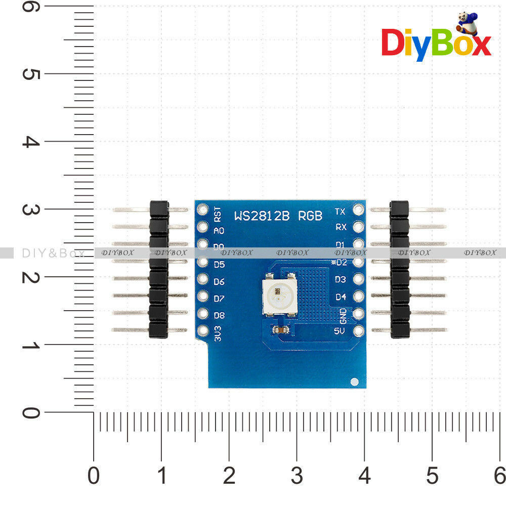 WS2812B RGB WeMos D1 WIFI Dev ESP8266 Development Kit Board NodeMCU for Arduino