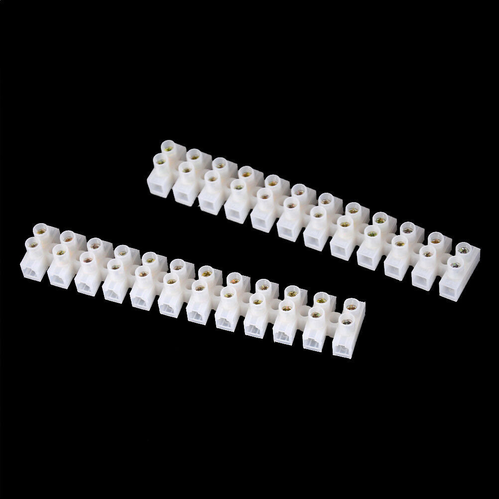 3pcs10Amp 12 Way Barrier Screw Terminal Block Wire Connector St MiSJCA