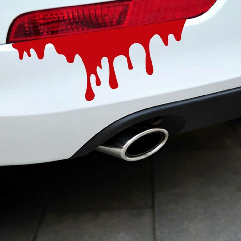 1PC car stickers red blood DIY vehicle body badge car styling stickers dec.l8