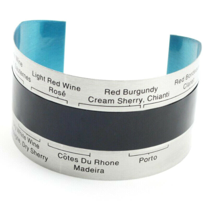 1pc Stainless Steel Bottle Wine Thermometer LCD Display Checker Bracel.l8