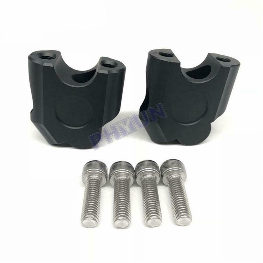 7/8" 22mm CNC Aluminum Handlebar Riser w/ Bolts Fit For Motorcycle Scooter Moped