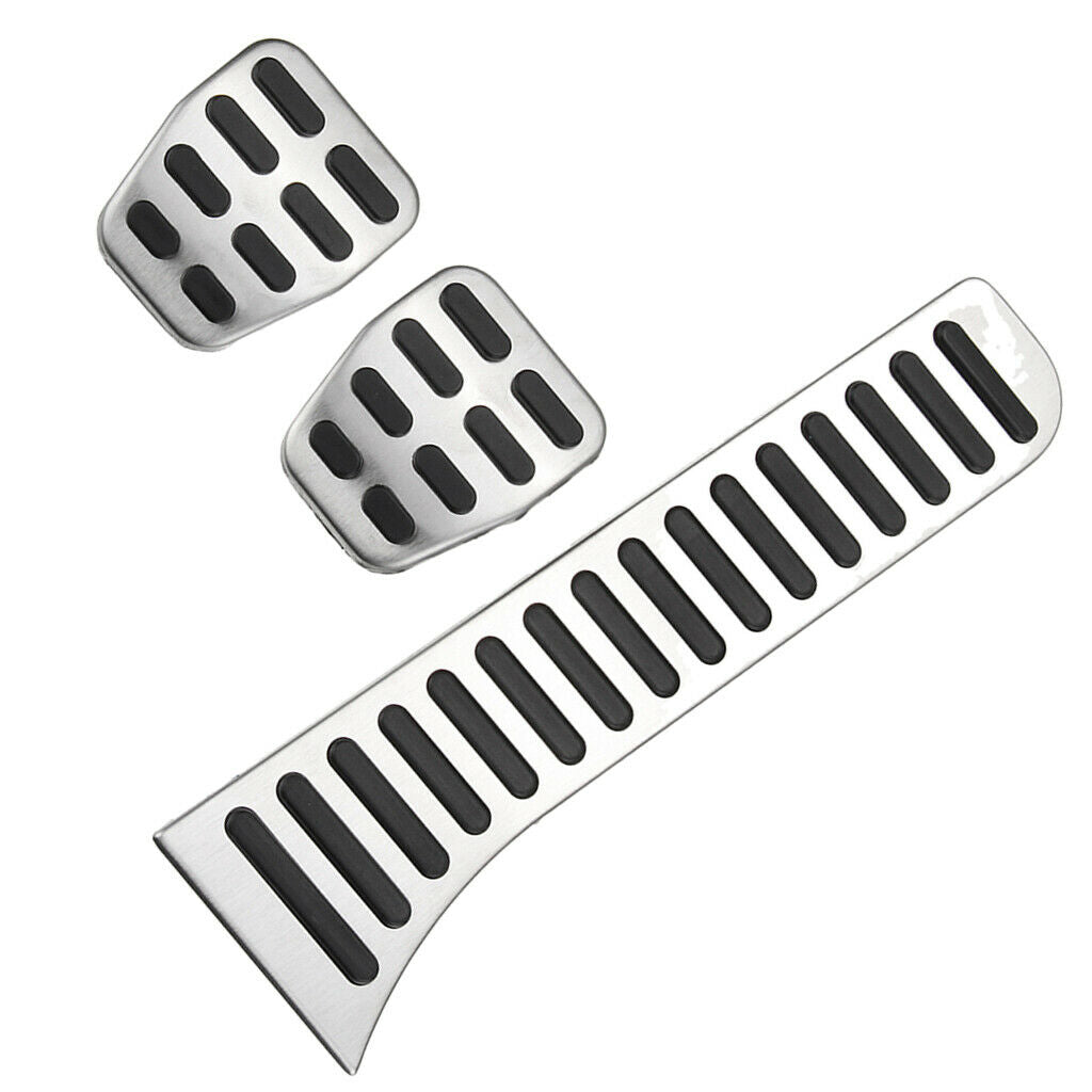 3pcs MT Car Pedal Accelerator Brake Clutch Footrests Cover Set for JETTA MK5 MK6