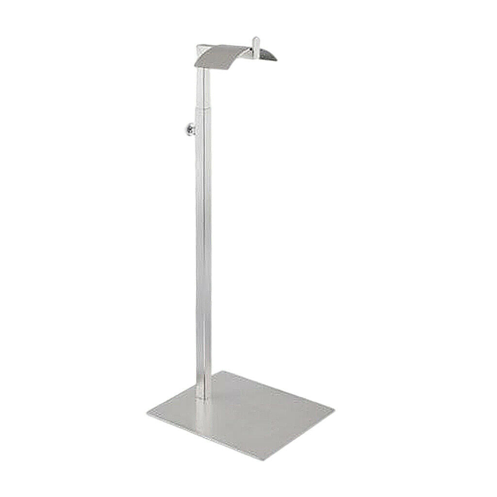 Countertop Stainless Metal Handbag Display Rack Single Side Adjustable
