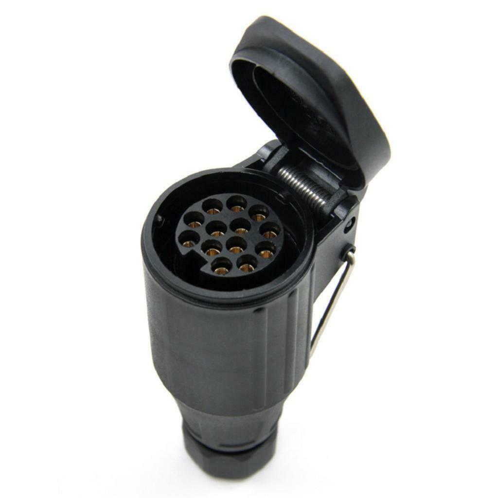 13 Pin Trailer Plug Trailer Socket Wire Adapter Connector 12V Towbar Towing