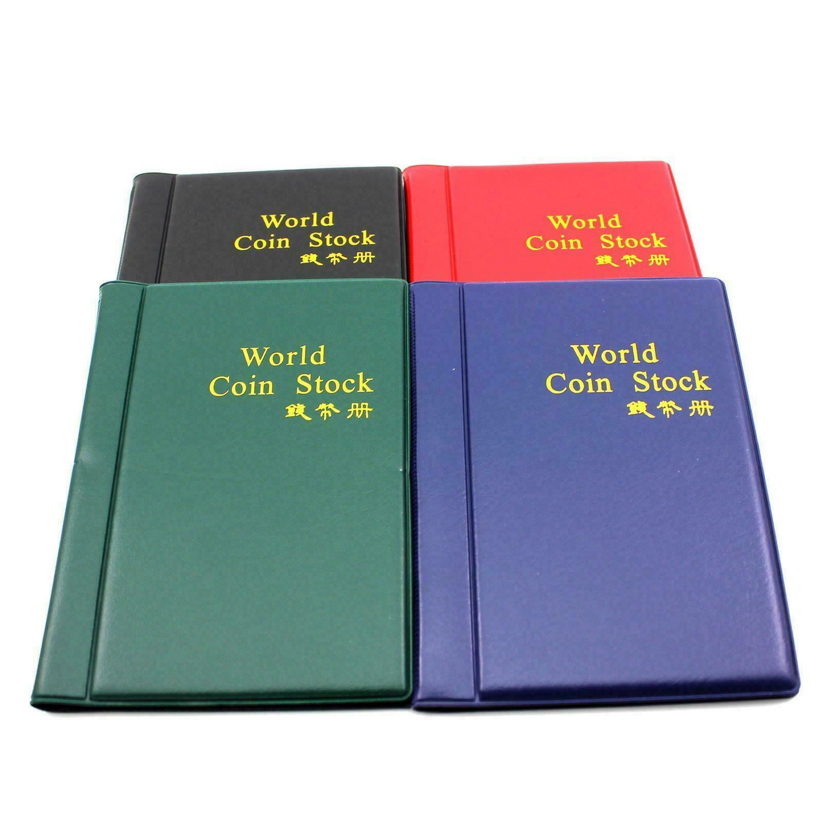 120 Coins Cases Holder Collection Album Book Pockets Storage Folders H8C9