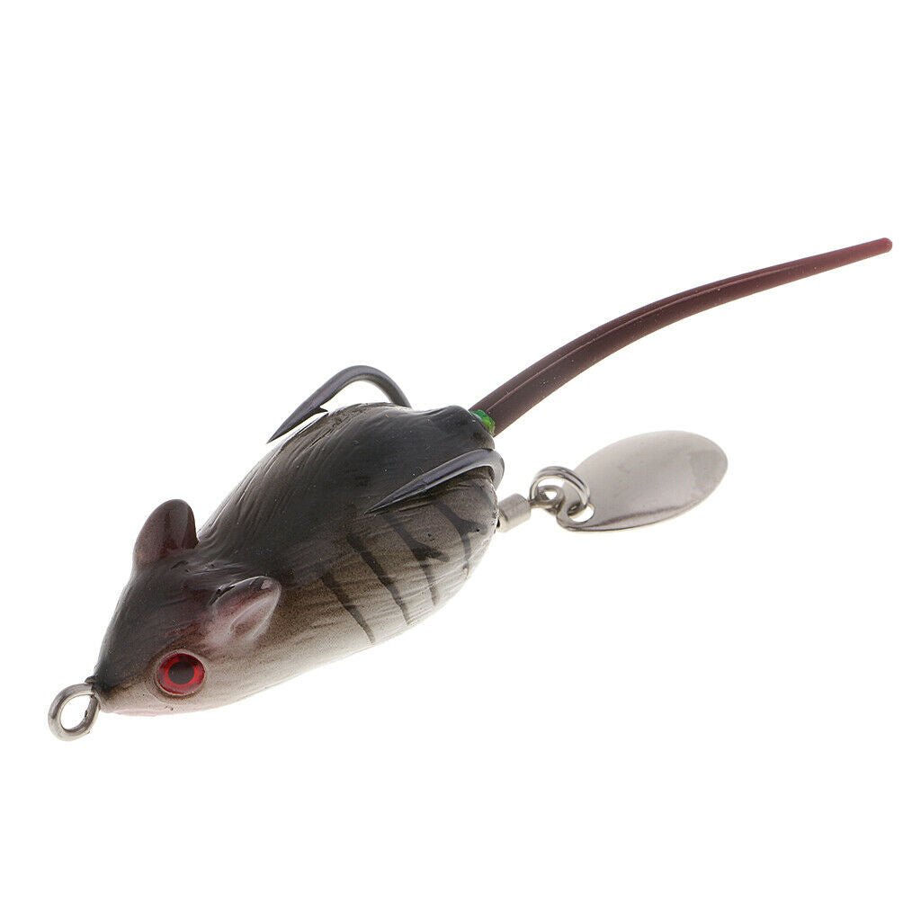 Set of 6 Mouse Fishing Lure Mice Bait Topwater Rat Lure Weedless Mouse Lure