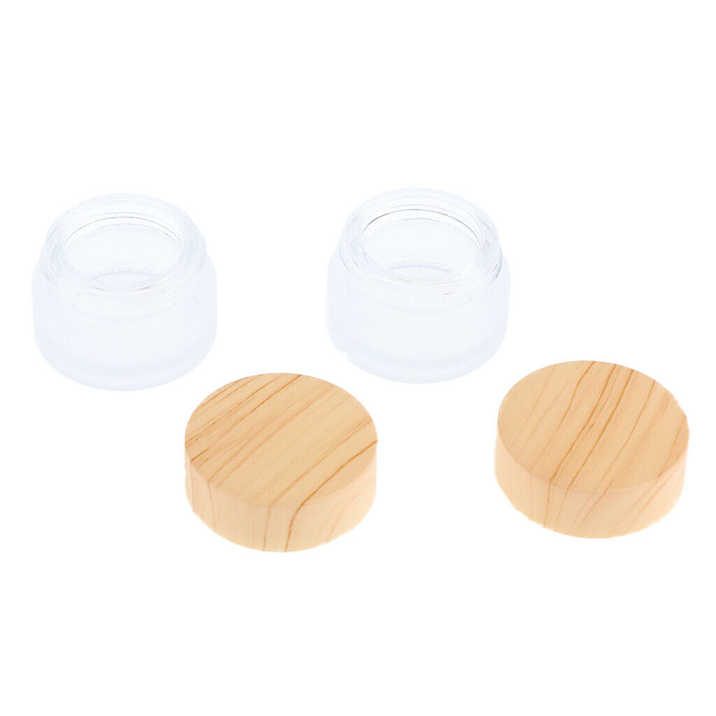 4Pcs Empty  Cosmetic Jars Bottles for Eyeshadow Lotions Creams Mud Masks