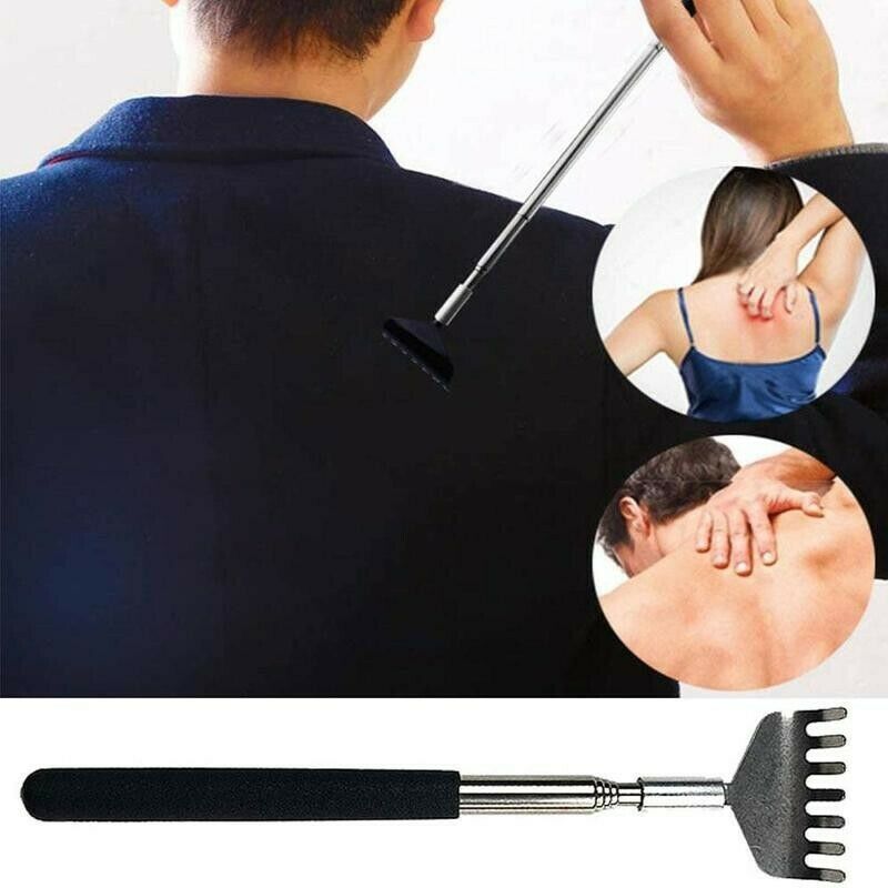 Stainless Steel Retractable Itching Rake Massage Back Scratcher
