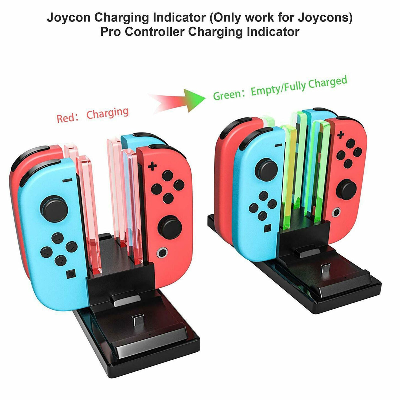 6 in1 Charging Dock Controller Charger Station for Nintend Switch Joy Con&NS Pro