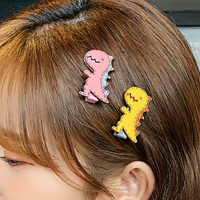 3Pcs/set Cute Cartoon Dinosaur Hairpins Hair Clips Girls Party Headwear Decor