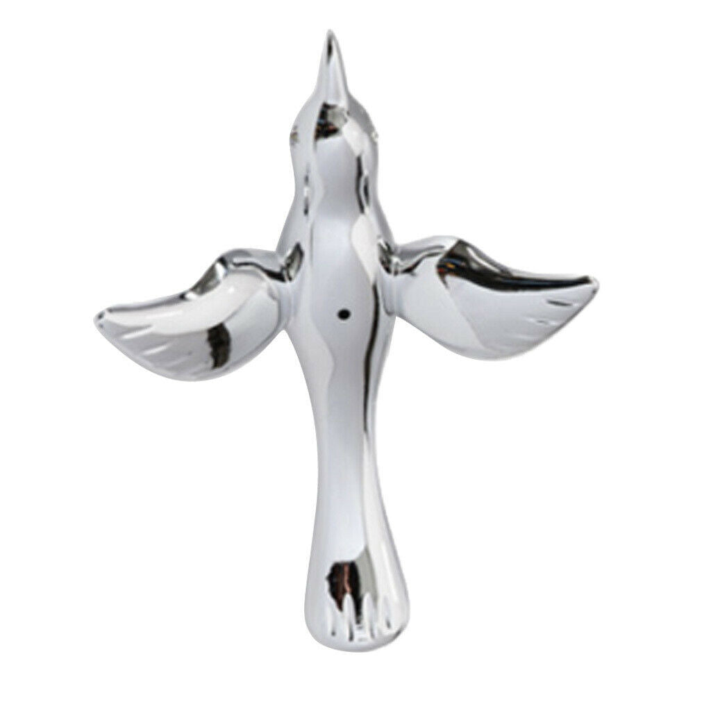 Crystal Acrylic Bird Shaped Home Hanging Ornament Decor 18x13cm Chrome