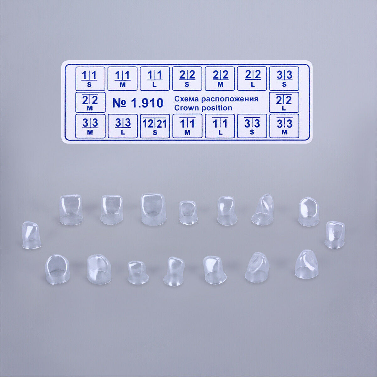 Dental Matrices Matrix Anterior Posterior Clear Transparent Crowns 2X 64pc