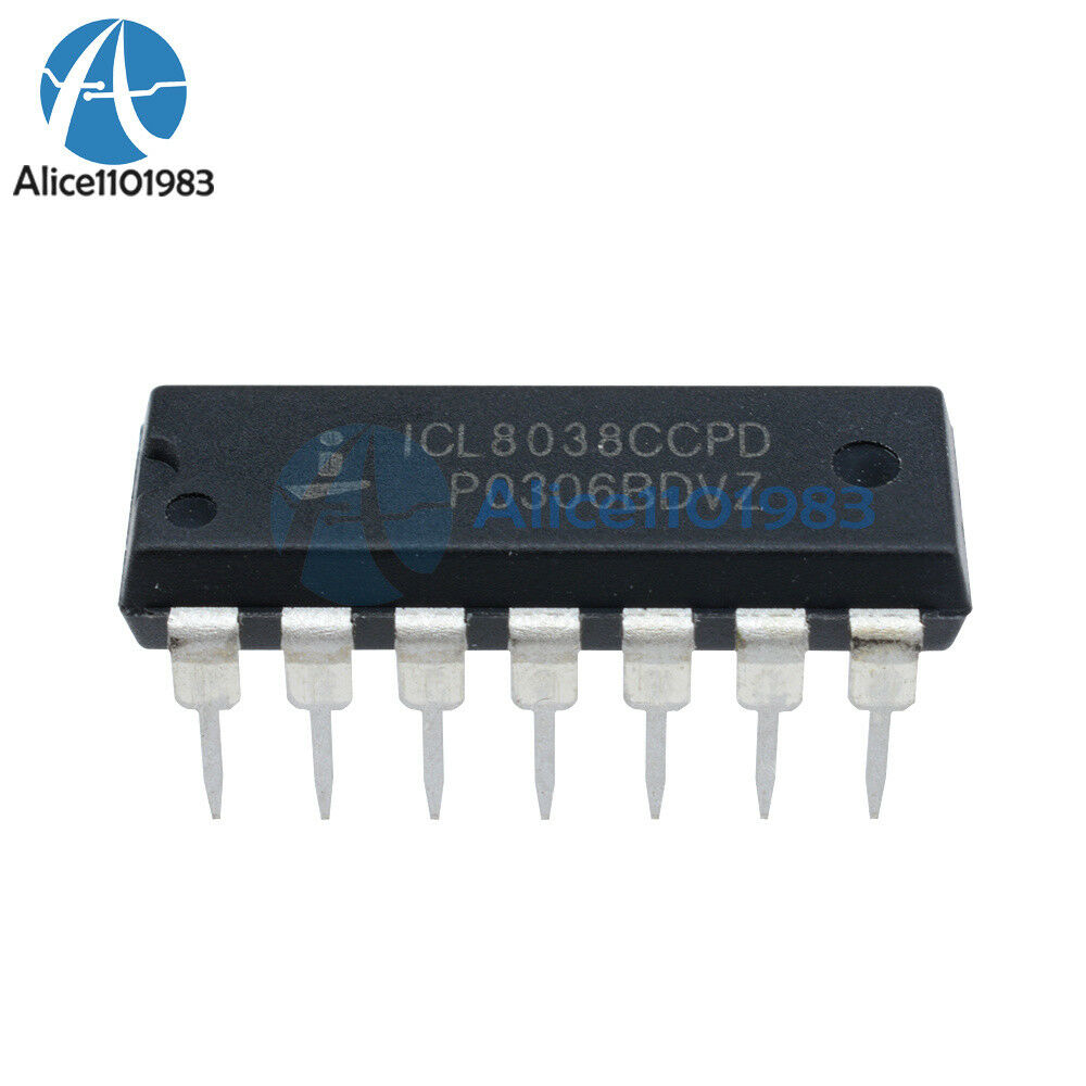 5PCS ICL8038 ICL8038CCPD INTERSIL IC OSCILL GEN/VOLT CONTROL 14DIP NEW D6