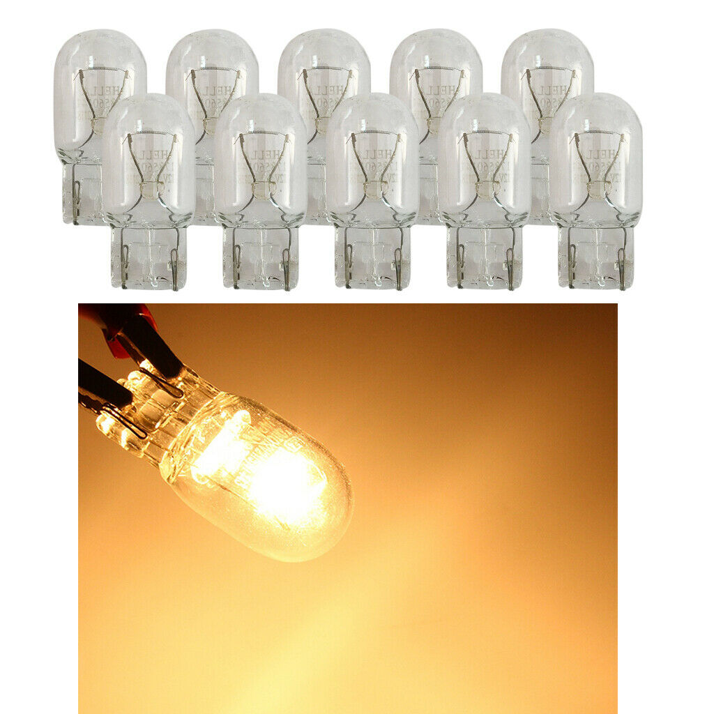 10x T20 W21/5W Glass Car Backup Single Filament Turn Signal Brake Light 12V