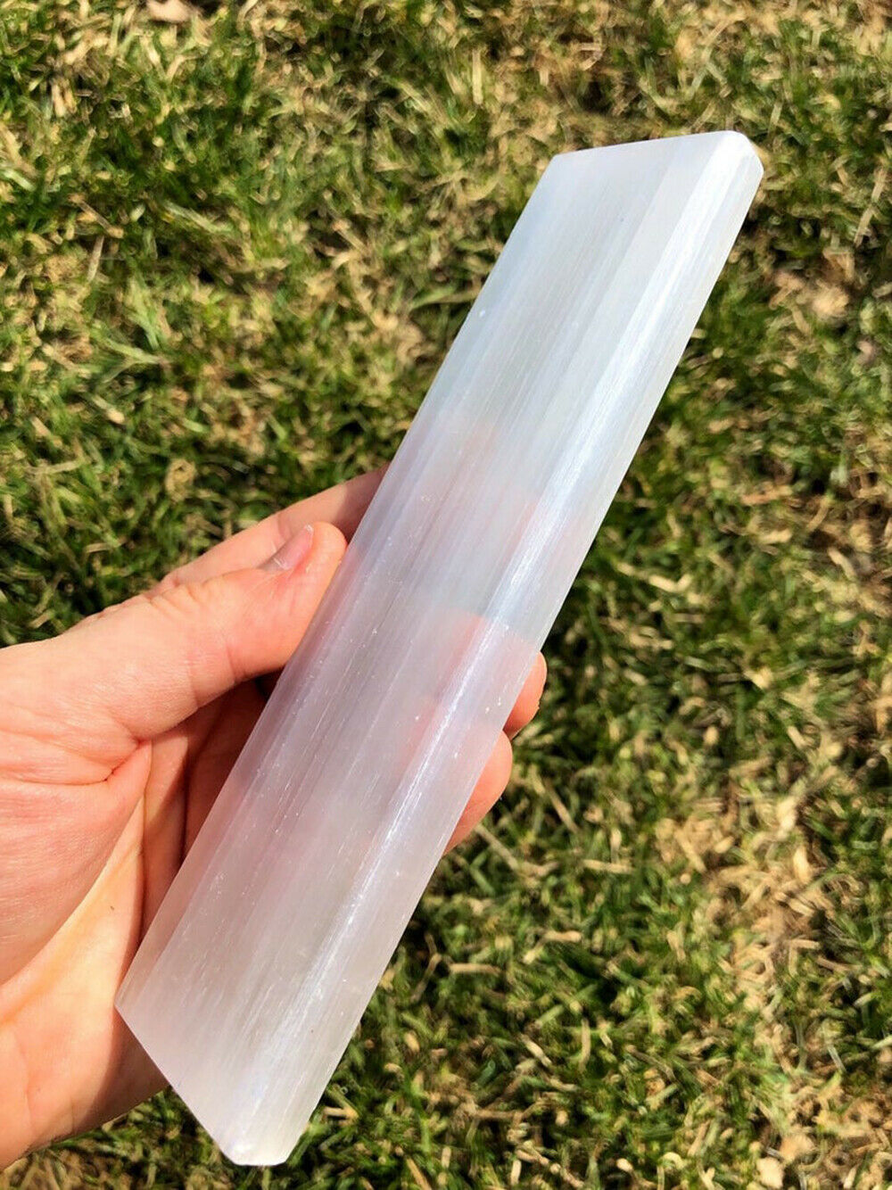 7 Chakra Stones Chunks Set With Selenite Charging Plate & Chakra Healing Guide