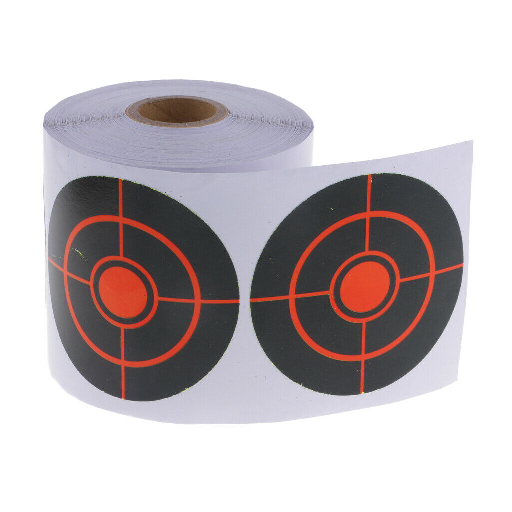 250pcs 5cm/2inch Adhesive Paper Targets Roll Stickers For Shooting Practice